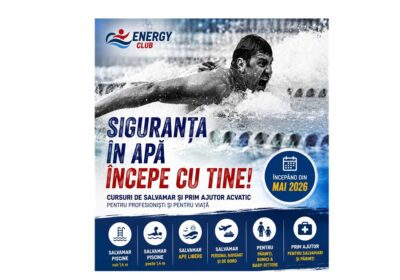 Energy Club lansează o gamă completă de cursuri de salvamar și siguranță acvatică – Programele sunt coordonate de campionul Cezar Bădiță